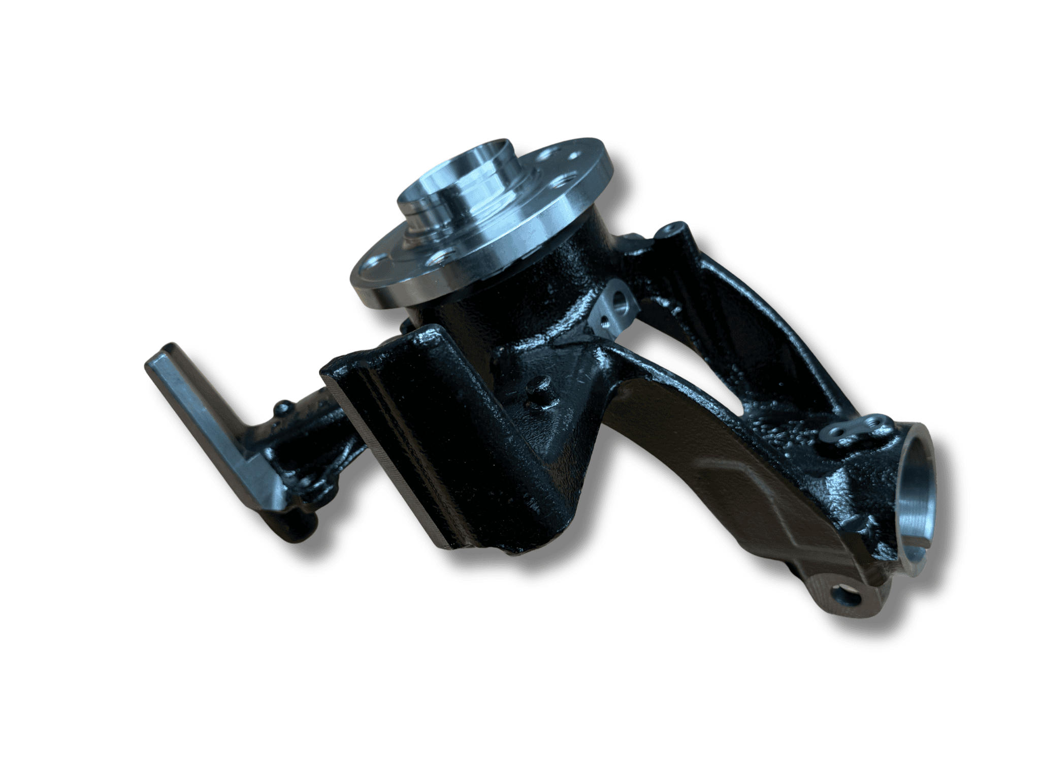 Fusee + wiellger - Rechts voor - (Vw Polo 2G / AW1) - OEM: 2Q0407256AG / 2Q0407256H / 2Q0407256N